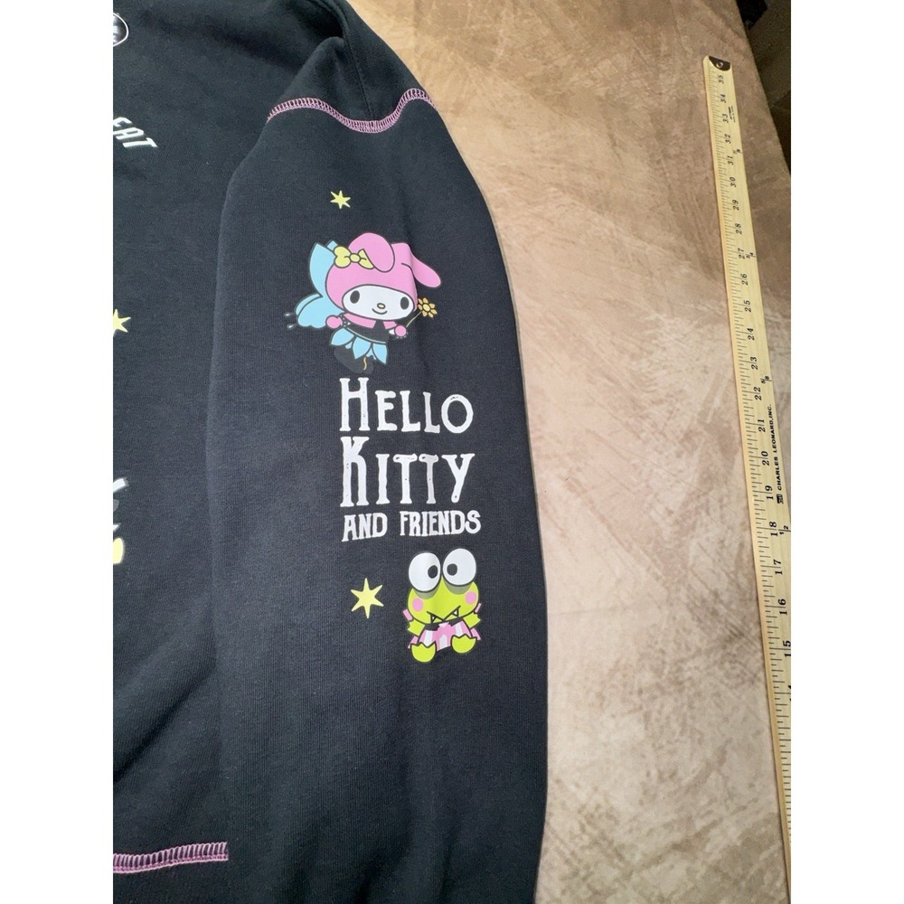 Sanrio Hello Kitty Halloween Graphic Sweatshirt Glow In The Dark Womens Large - Picture 4 of 8